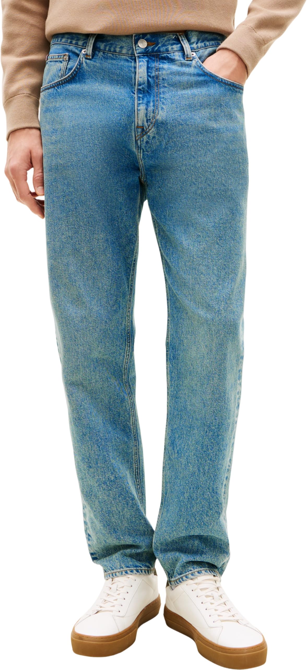 Tommy Hilfiger Men Tapered Harlem RGD ED Light Blue MW0MW41889 Tapered, Denim, 36W / 34L