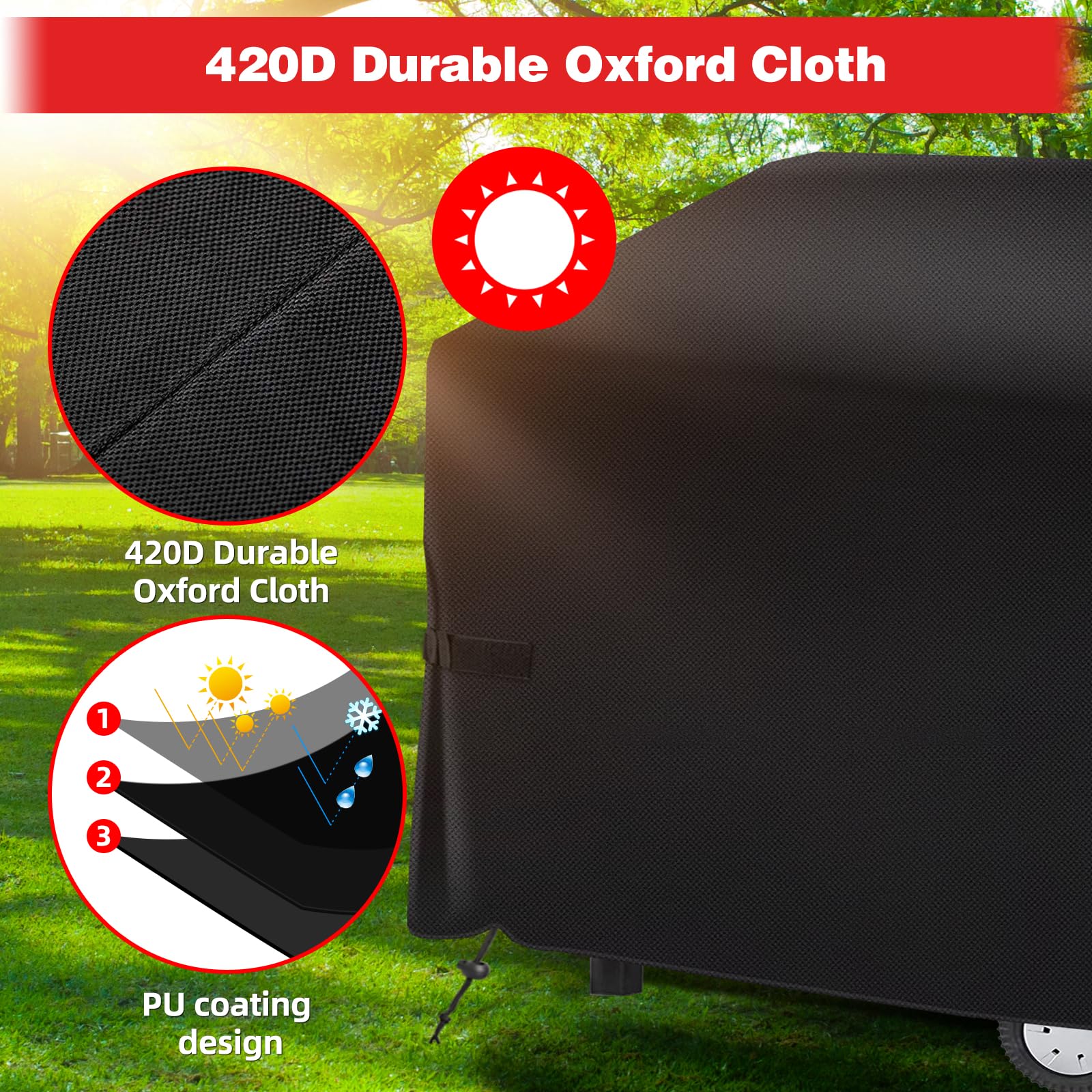 Housse De Barbecue Grande Couverture De Barbecue, Housse D'Isolation