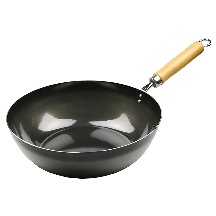 Buy Pearl Life Japan Iron Stir Fry Wok Pan 28 Centimeter Flat Bottom