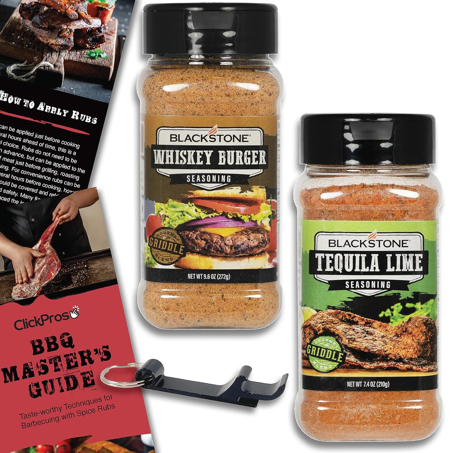 Blackstone Griddle, BBQ & Grilling Seasoning 2 Pack Bundle (17 oz) Blackstone