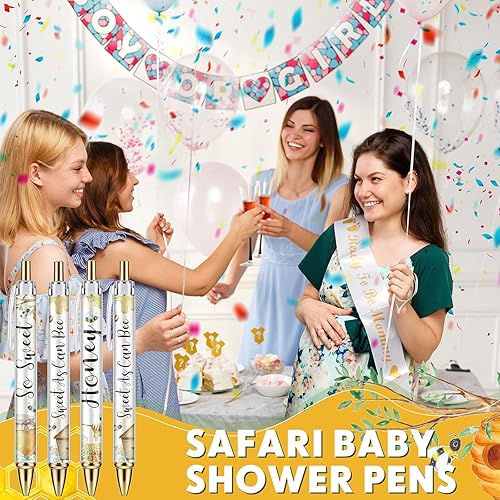 Vista 6 de Chuangdi 24 bolígrafos retráctiles a granel, con tinta negra, regalos para invitados, suministros escolares