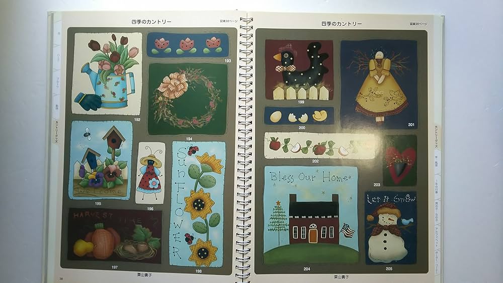 トールペイント作品　 お問い合わせ 8 くまがいなおみ「かわいいえとせとら」キット【受注生産