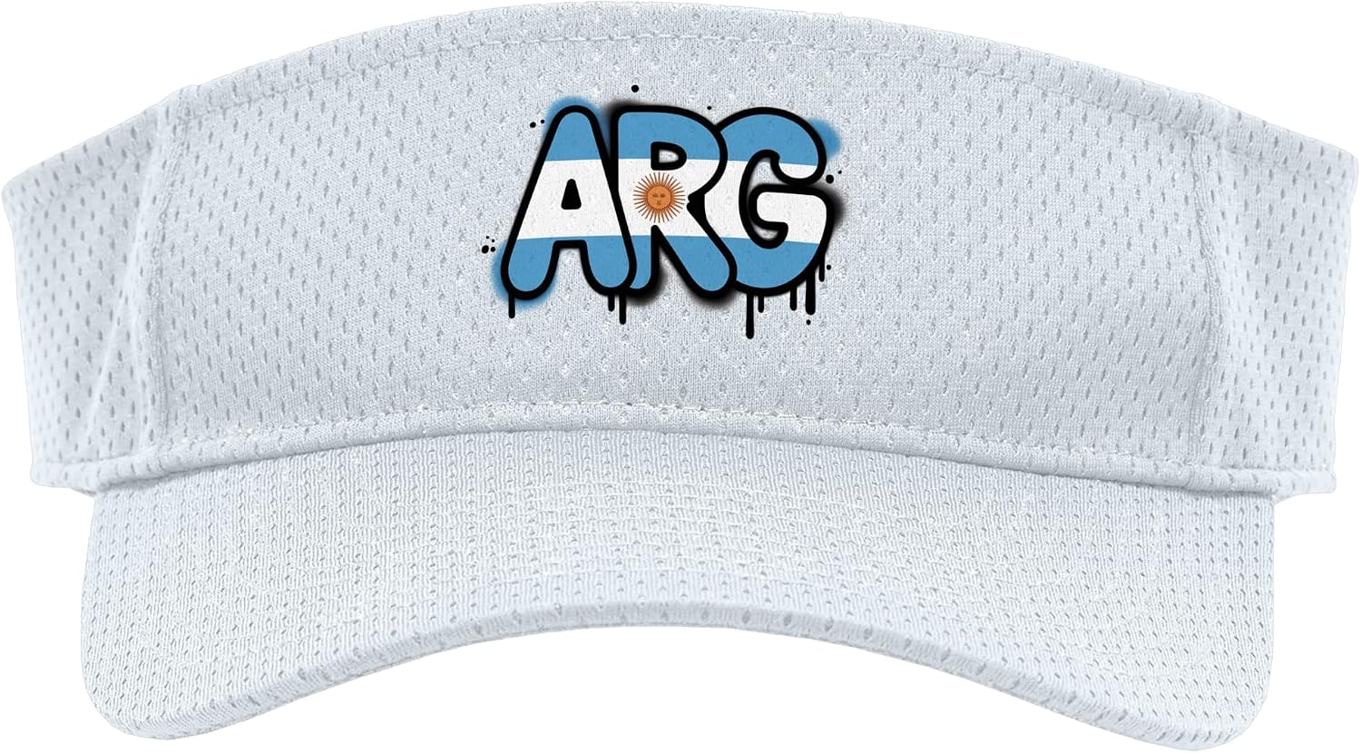 Argentina Flag Argentinian Pride Street Art Sport Sun Visor