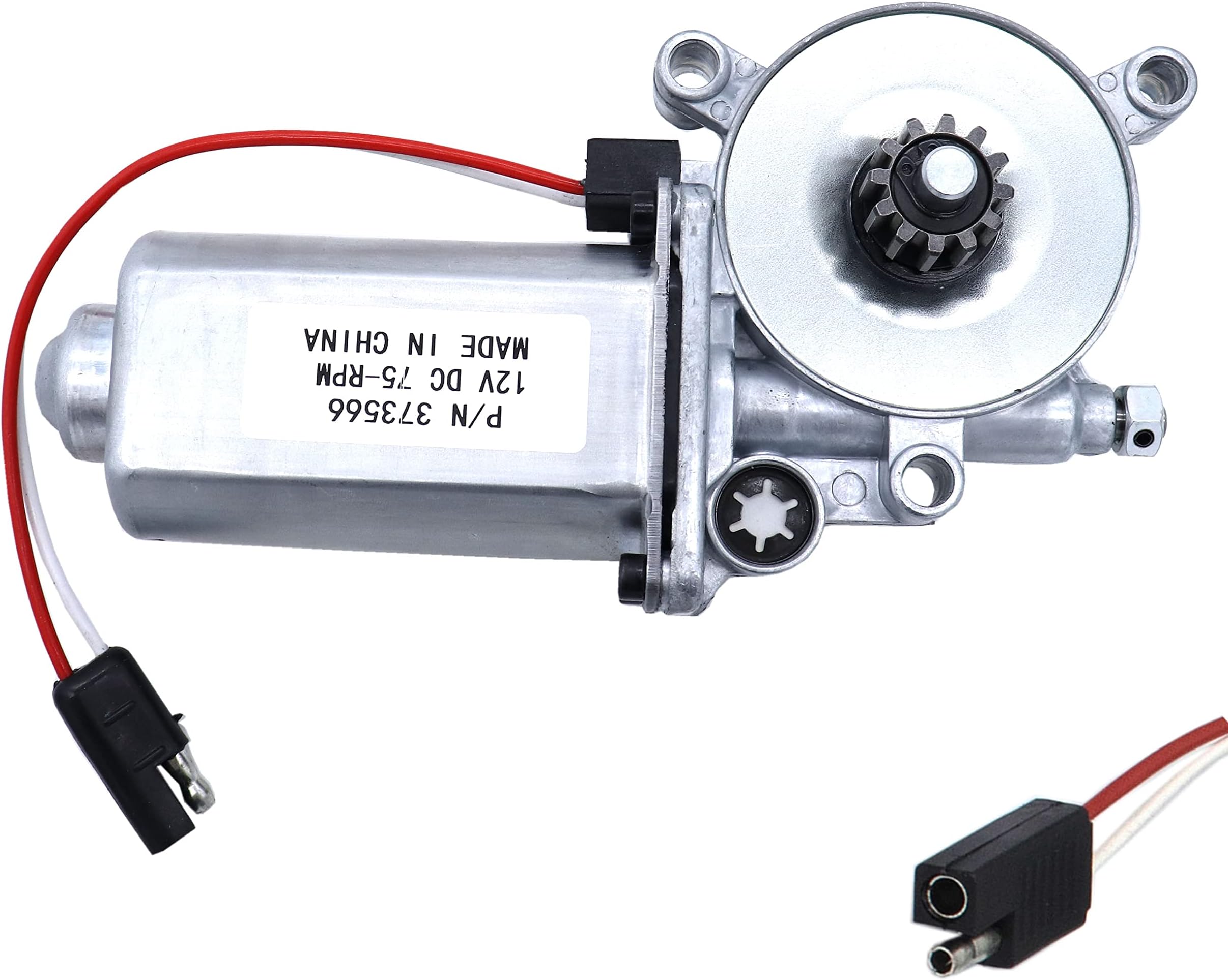 Lippert Components 723566 Replacement Awning Motor with Manual Override (Dual Wire