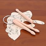 2Pcs Mini Drum Sticks Keychain Wood Drumsticks Percussion Key Ring Decoration Keyrings Deft and Professional, Drum and Percussion Accessories