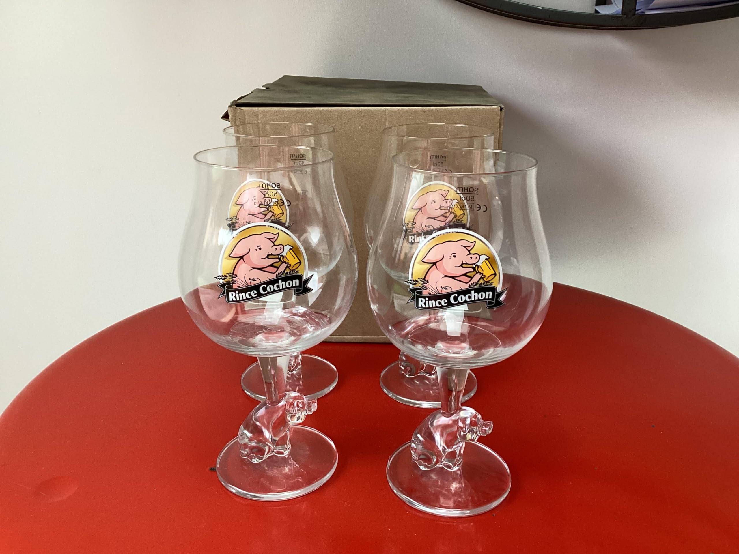 Lot de 4 Verre a Biere pour 25cl et 50 cl Neuf