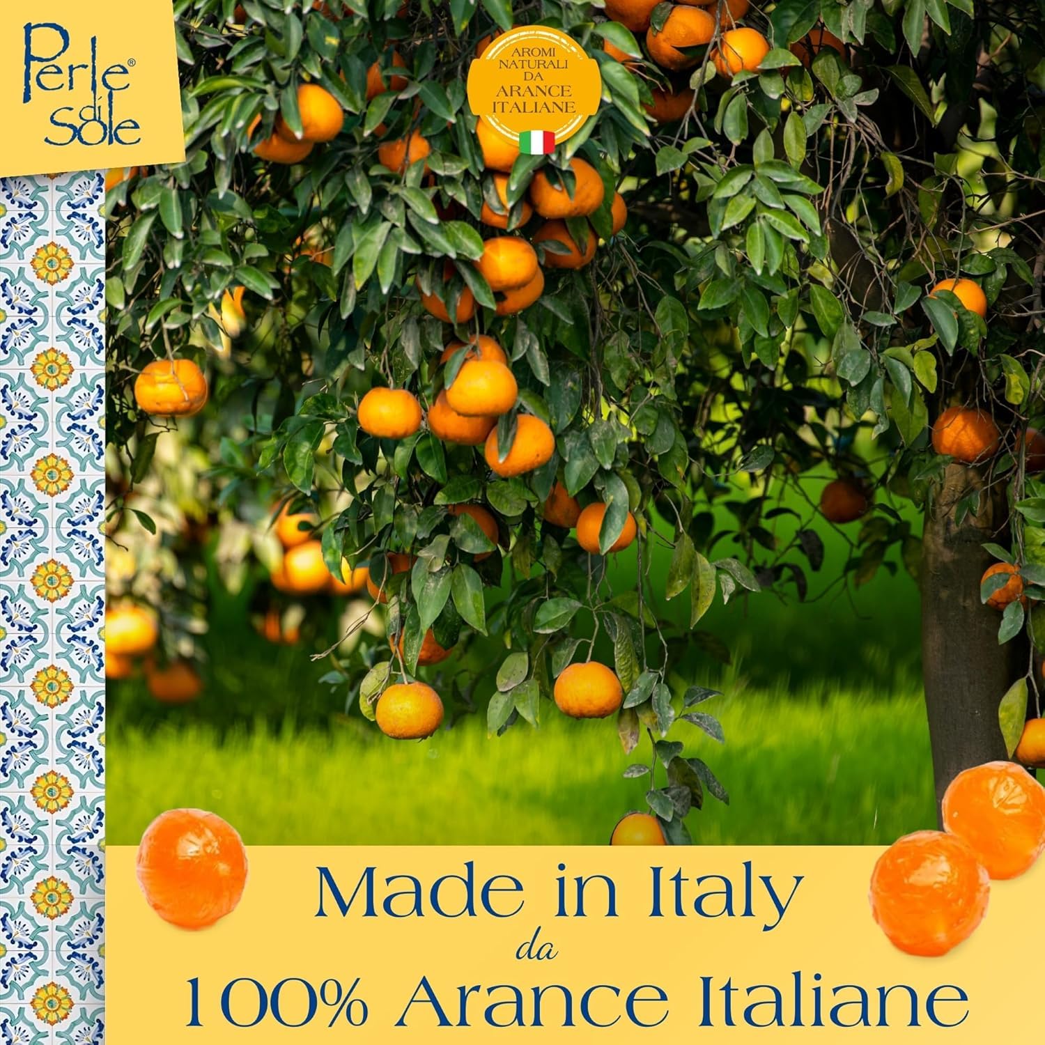 Bonbons durs à l'orange 1000 Gr. - Perle di Sole