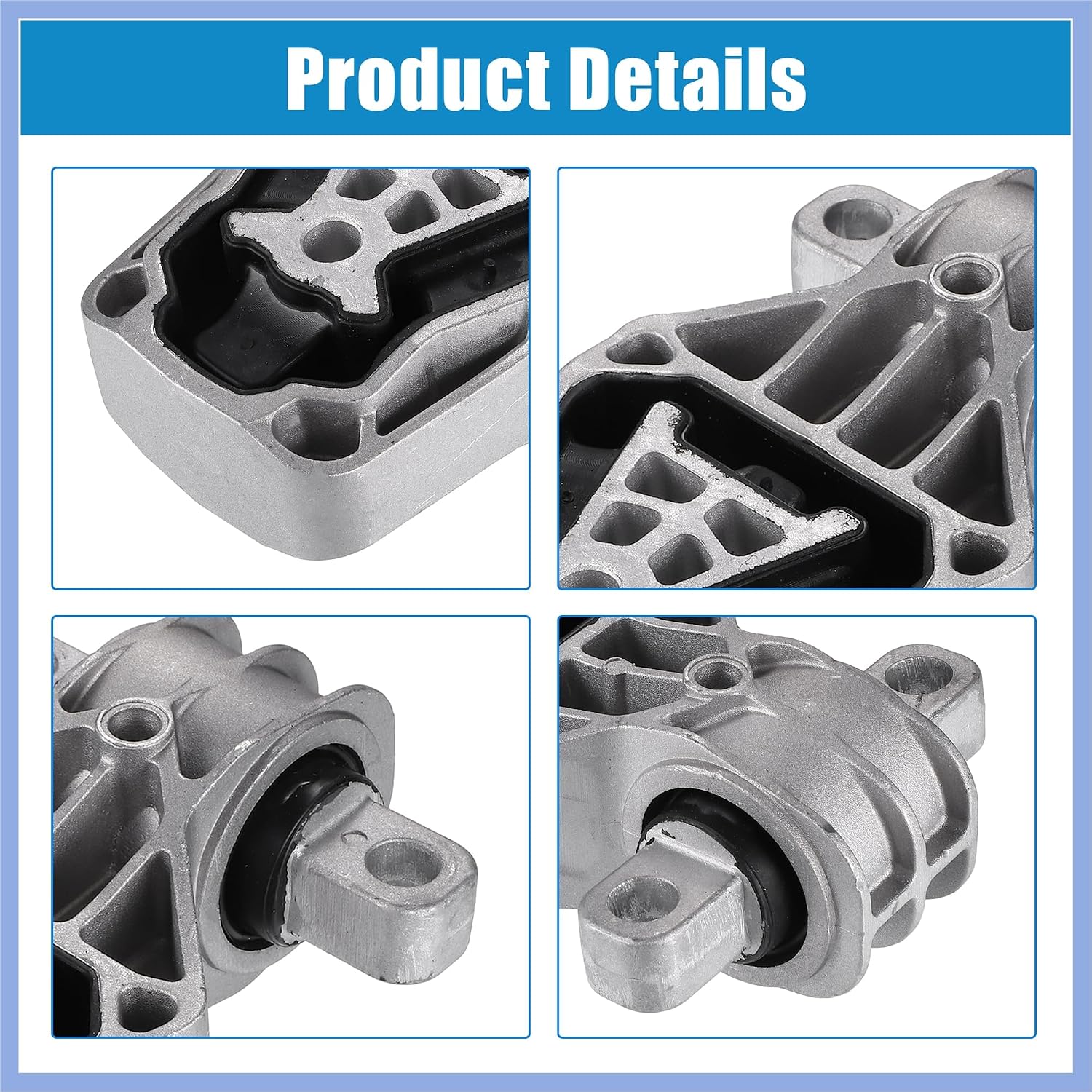 No.2462401209 Lower Torque Strut Mount for Mercedes-Benz CLA 250 2014-2019 2.0L Flex Gas Metal Rubber Black Stable