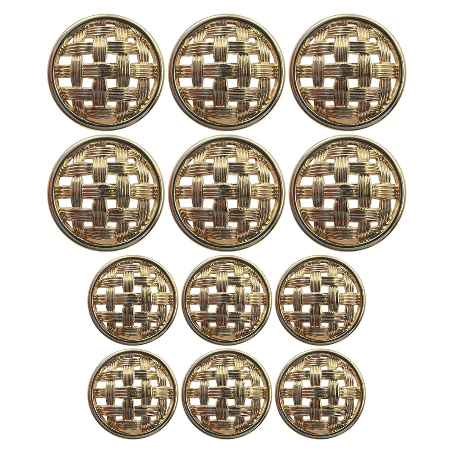 Ani Accessories Gold Shank Button Design Coat Blazer Suit, Sherwani and Indian Dresses Sports Coat Uniform Jacket Pack of 12-picture-42