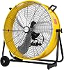 BILT HARD 24 8100 CFM High Velocity Industrial Drum Fan, 3-Speed Heavy Duty Metal Shop Fan for Garage, Warehouse, Workshops, Factory and Basement, UL Listed