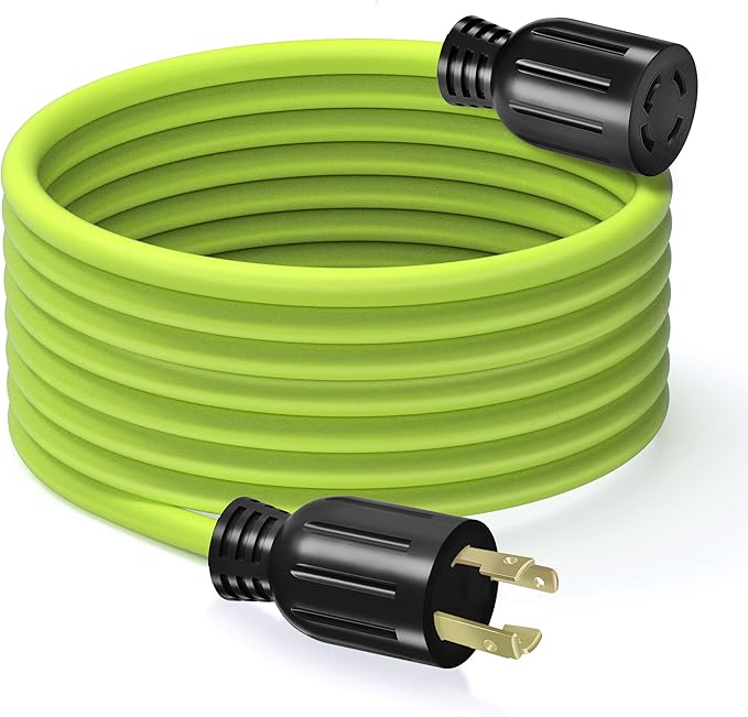 GearIT 30Amp Generator Extension Cord (25 Feet) 4Prong 120/250Volt