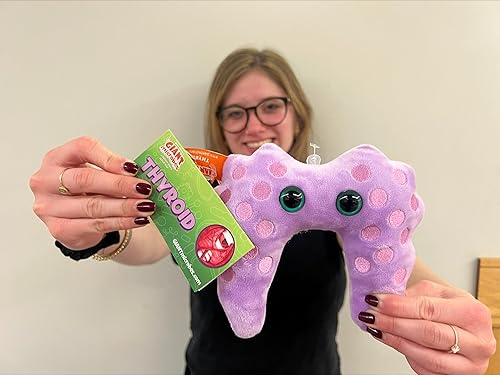 Miniatura 5 de GIANT MICROBES Peluche de tiroides, regalo de recuperación de cirugía, regalos de lupus, conciencia sobre el cáncer de tiroides, sistema endocrino,