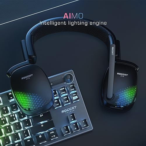 Miniatura 8 de ROCCAT Syn Pro Air - Auriculares inalámbricos de audio envolvente 3D ligeros con iluminación AIMO RGB y duración de la batería durante todo el día,