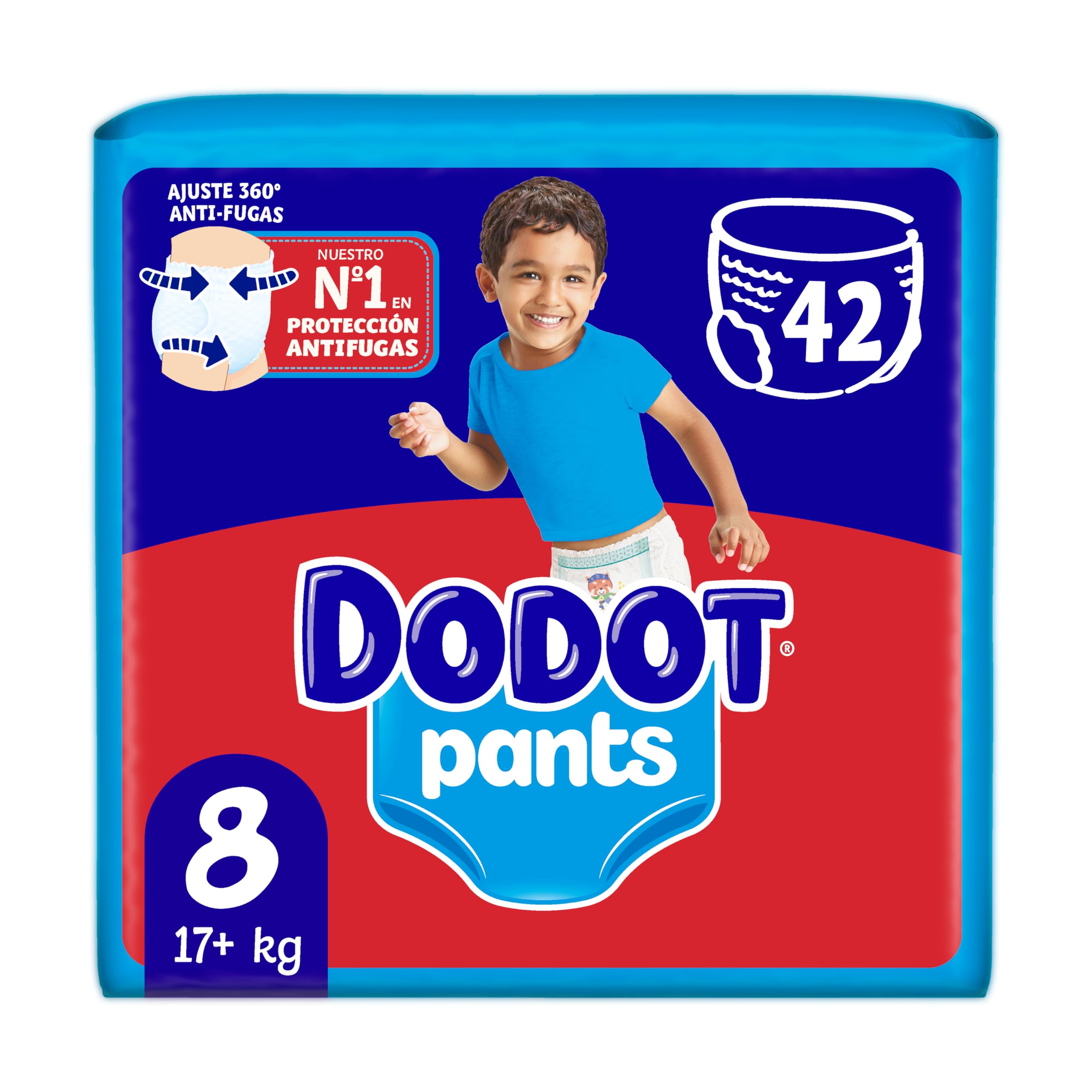 Dodot Bebé Pants Pañales, Talla 7,+15 kg, 88 Pañales, Pañal-Braguita con Ajuste 360° Anti-Fugas — view 14