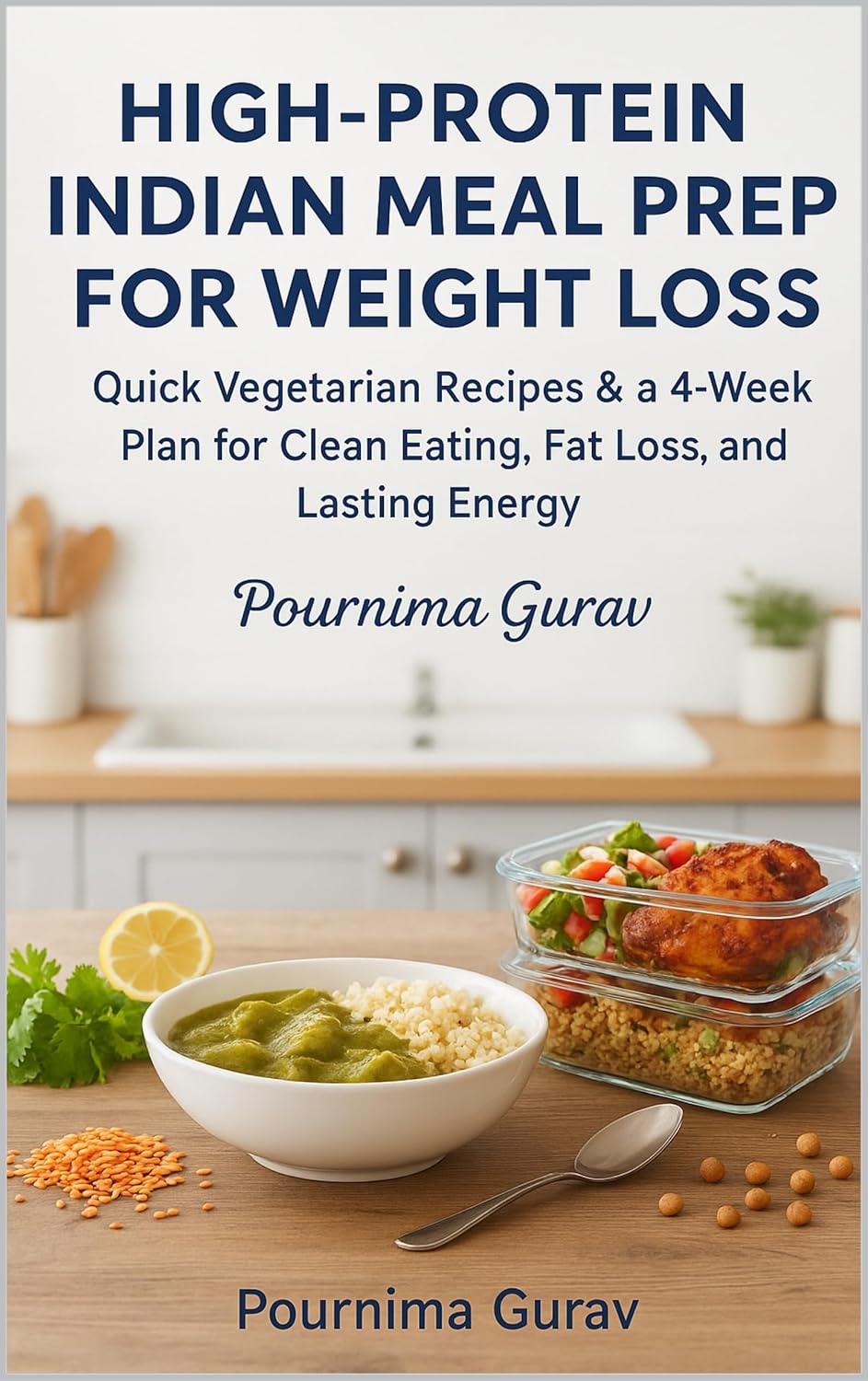 High-Protein Indian Meal Prep for Weight Loss: Quick Vegetarian Recipes & a 4-Week Plan for Clean Eating, Fat Loss, and Lasting Energy      Kindle Edition