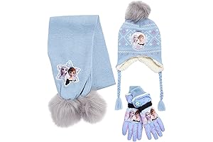Frozen Child's Snow Accessory Set: Insulated Hat, Scarf, and Mitten or Gloves