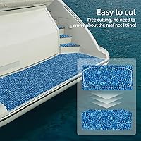 Vista 6 de HZshark Suelo de lancha de espuma EVA para cubierta de 94.5 x 45 pulgadas/35 pulgadas/23 pulgadas, suelo marino de camuflaje para barcos