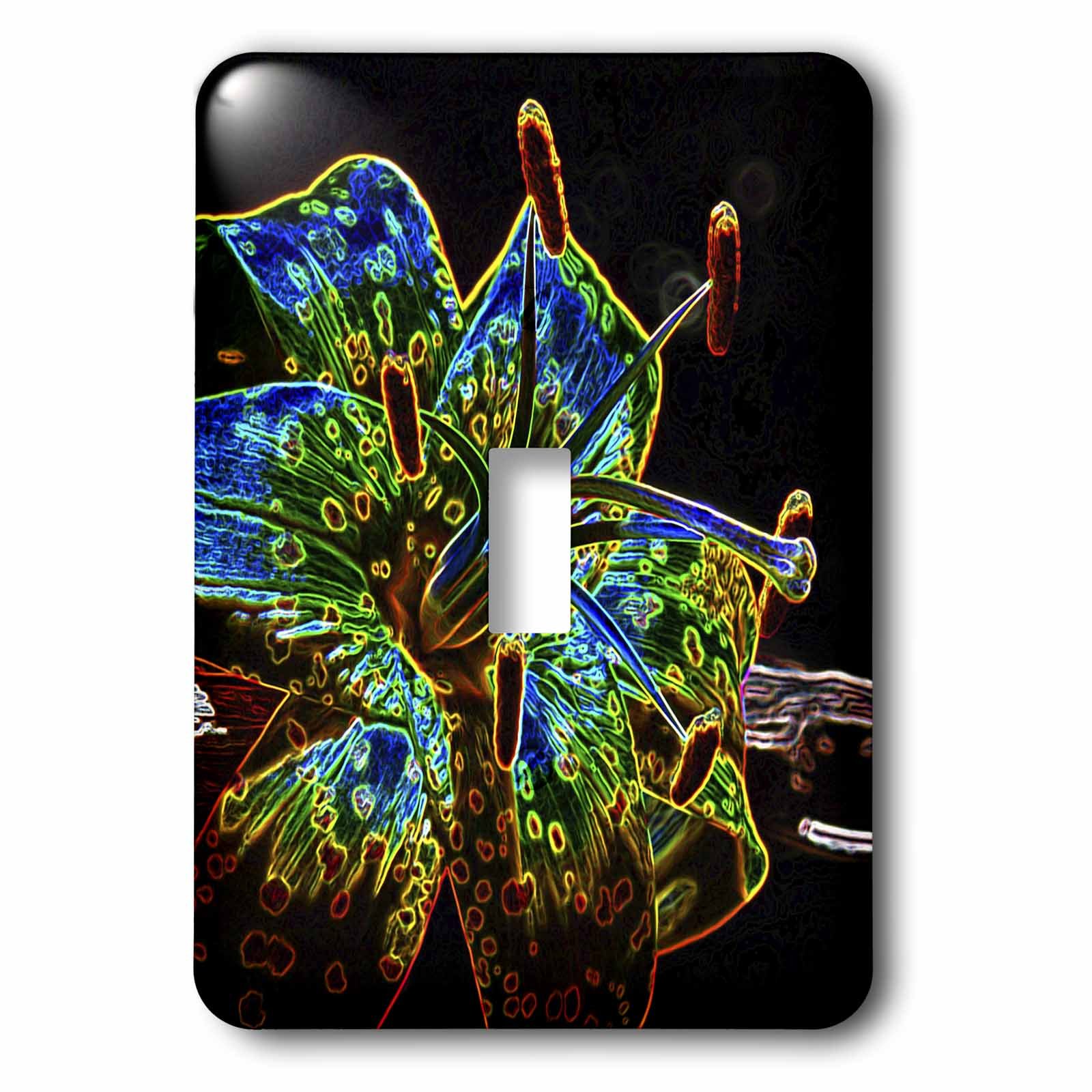 Lily Neon Interrupteur multicolore 3dRose pour sublimer la lumière du salon