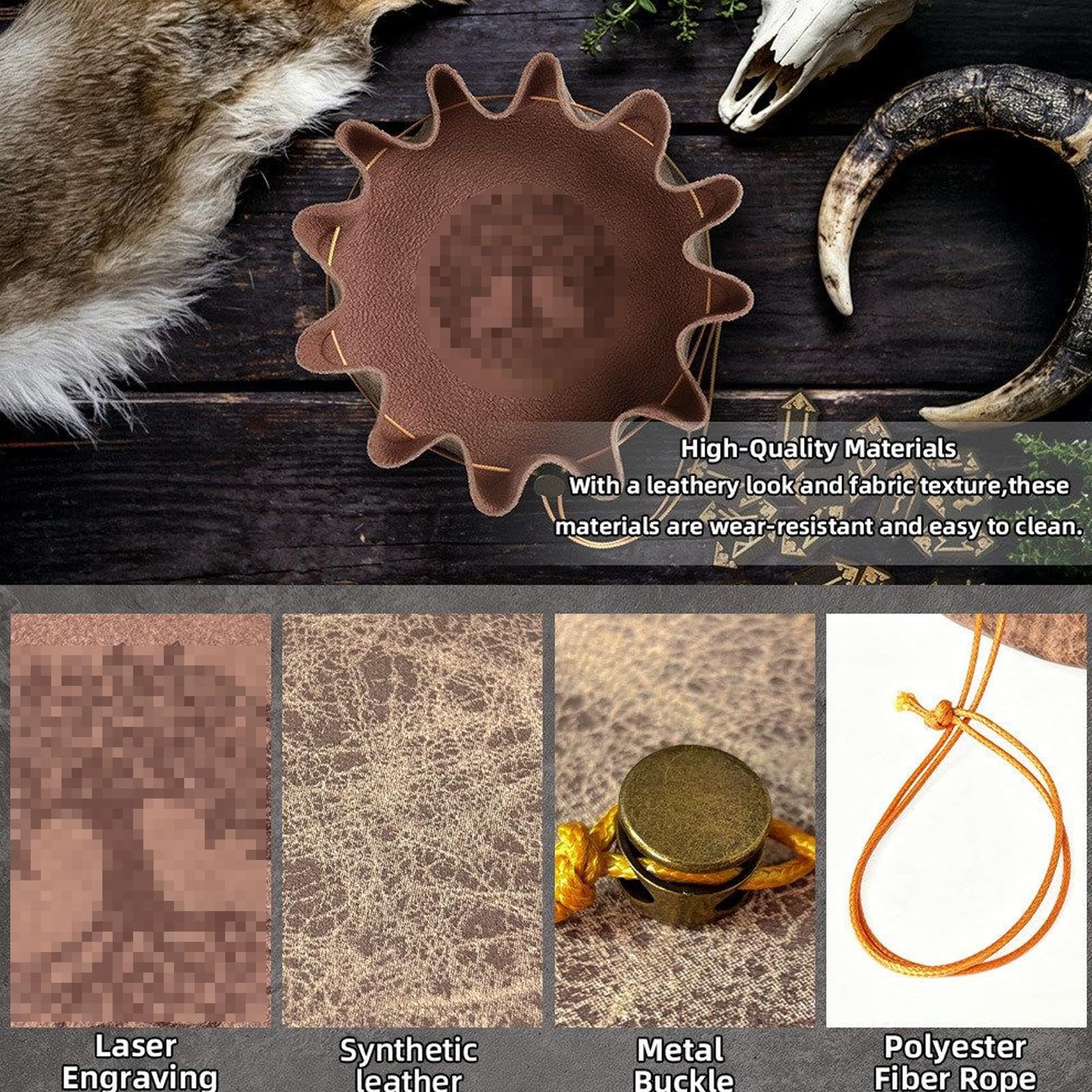 Lot de 7 Dés en Métal, Jeu de Dés Polyédriques DND pour Jeux de Société