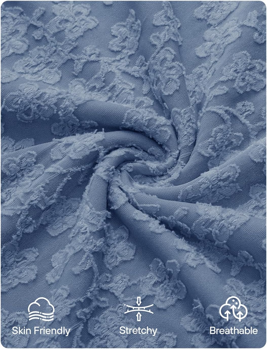 ZESICA Women's Long Sleeve Floral Tops Cowl Neck Slim Fit Going Out Shirts 2026 Spring Fashion Outfits Clothes - Image 7