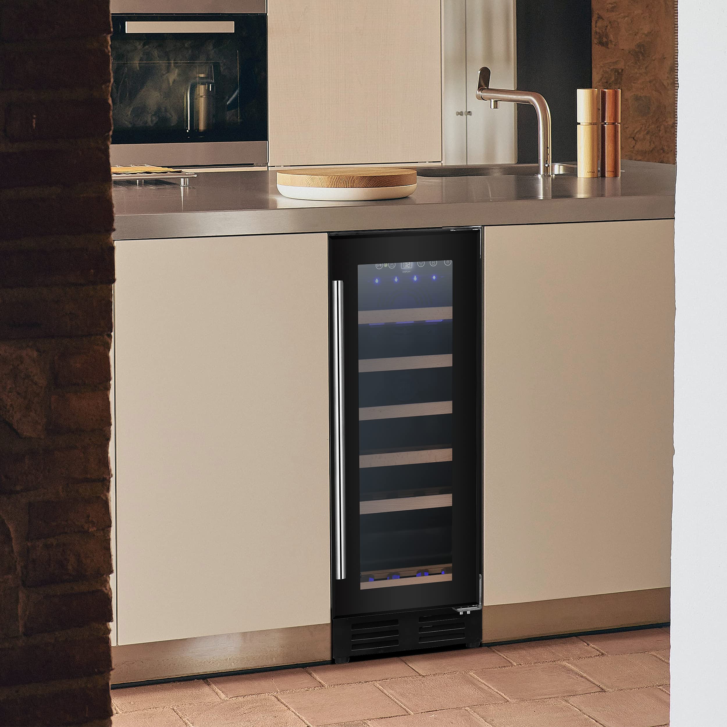 Kalamera 30cm Wine fridge19 Bottle 70L Freestanding Undercounter Cooler