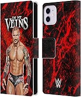 Vista 24 de Head Case Designs Officially Licensed WWE in My Veins Randy Orton Leather Wallet Case Compatible with Apple iPhone 7 Plus/iPhone 8 Plus