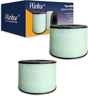 BS-08 H13 Upgraded True HEPA Replacement Filter, Compatible with PARTU BS-08 HEPA Air Purifier, Better Filtration and Odor Reduction, 2-Pack