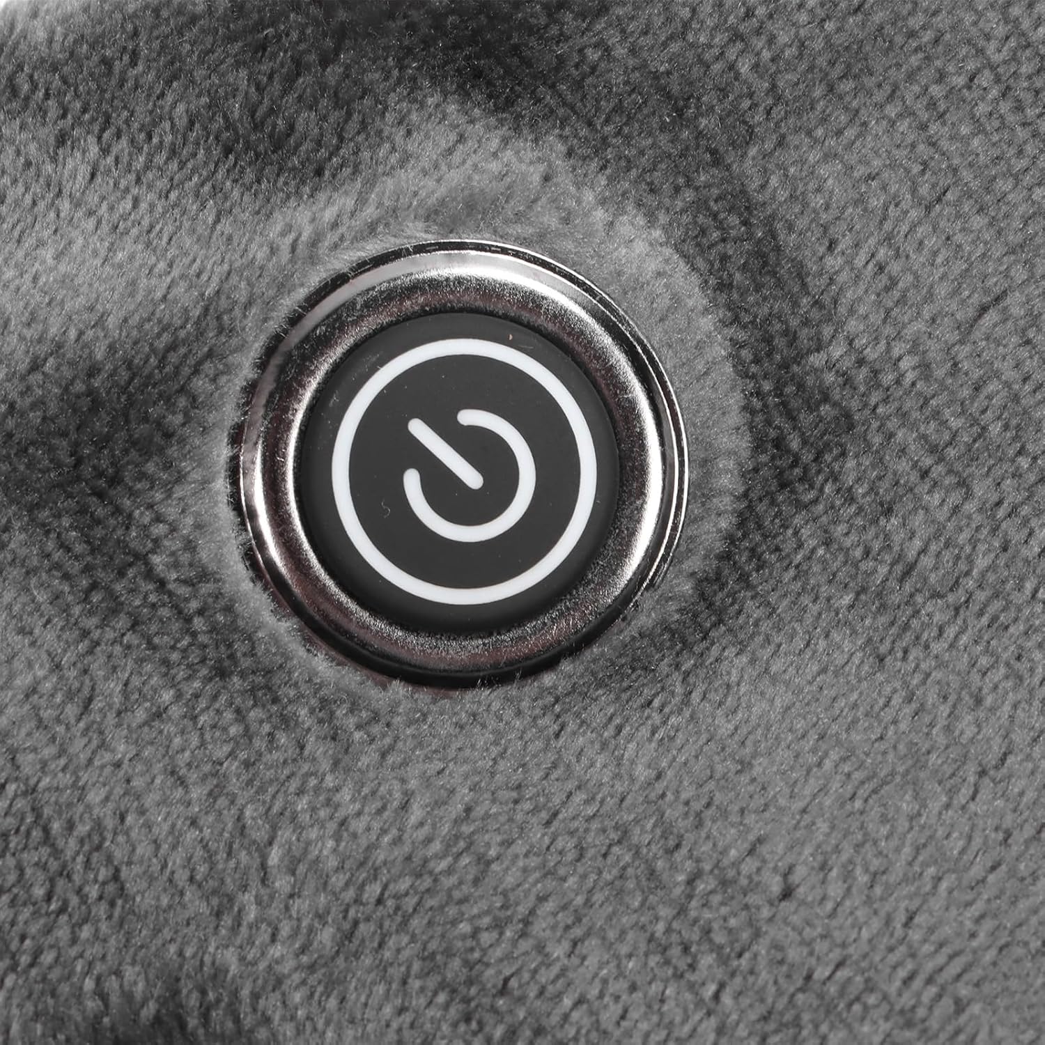 Folded blanket showing the integrated control button
