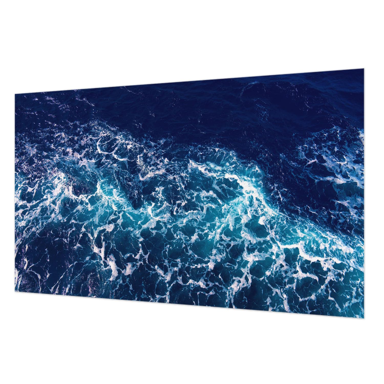 Pose murale facile pour ce décor mural intissé 416x254 cm vagues de la mer avec colle
