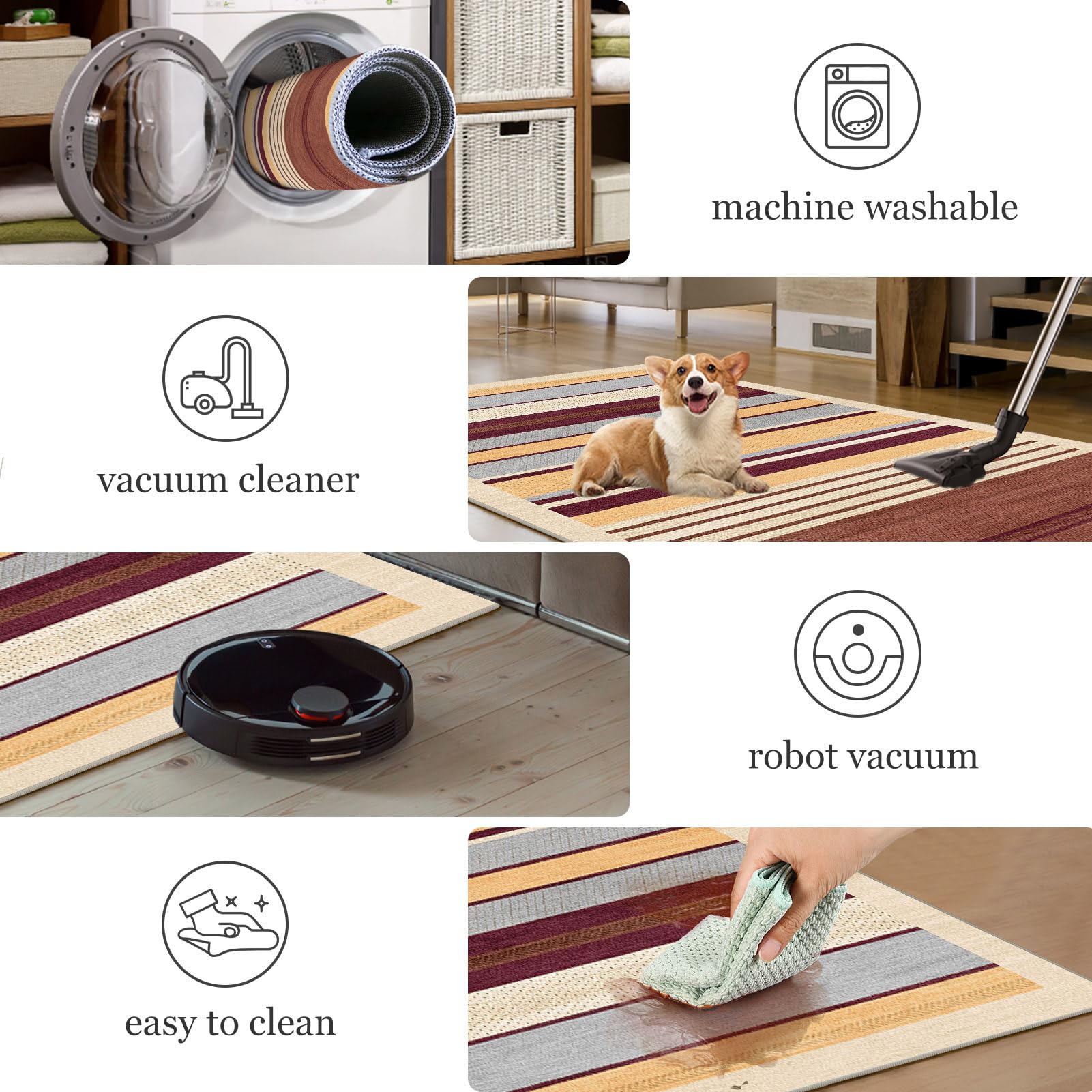 Tapis Cuisine Devant Evier Tapis Couloir Long Antidérapant 60 x 350 cm