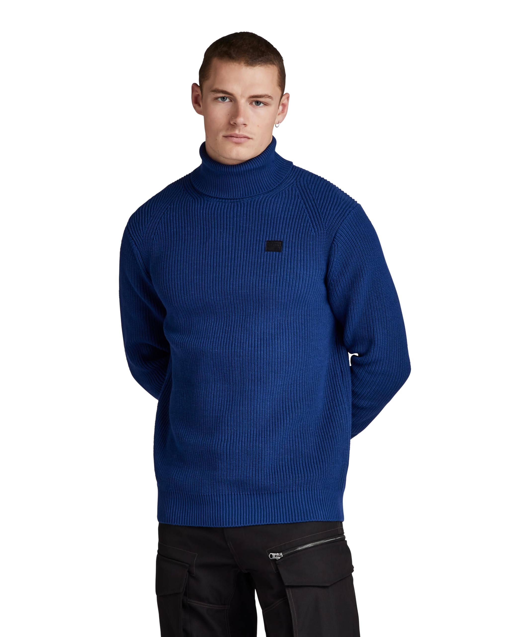 G-Star Men's Pullover Turtle Knitted, Blue (ballpen blue D24211-C868-1822), XXL