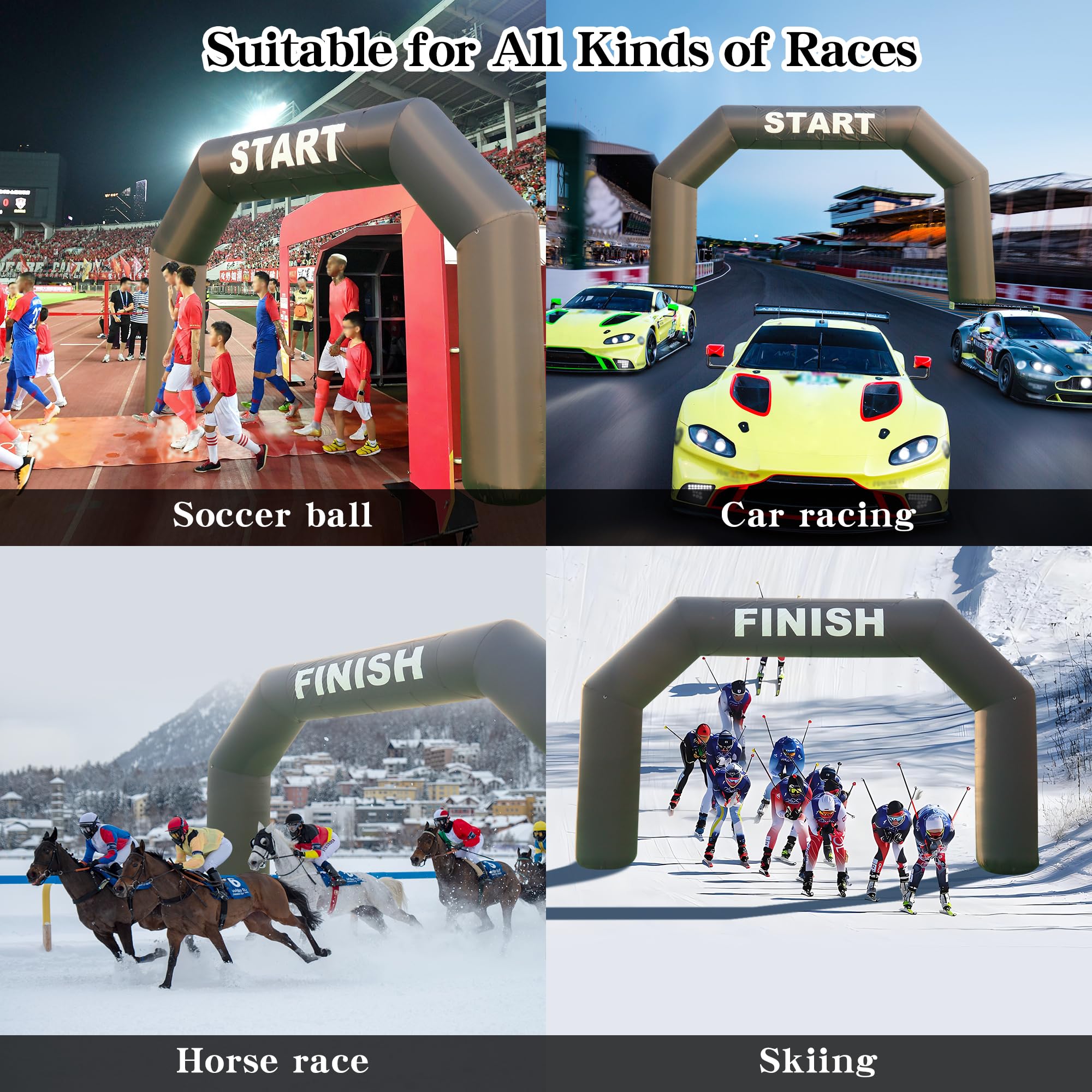 Sayok Archway - Archway - Archway - Archway - Archway - Banner de carrera con aireador para eventos publicitarios (negro)