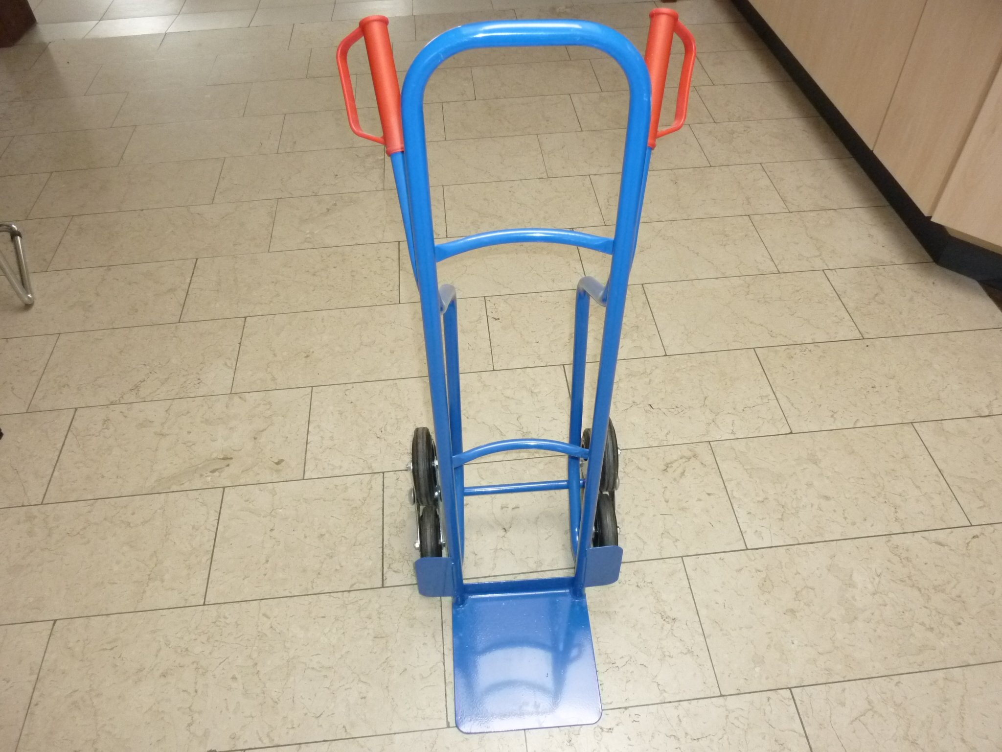 RLW-Treppenkarre Treppensteiger Sackkarre (Aluminium leicht) | Treppensteiger, Sackkarre, Stapelkarre, Höhe 1.180 mm, Große Ladeschaufel 280 x 280 mm