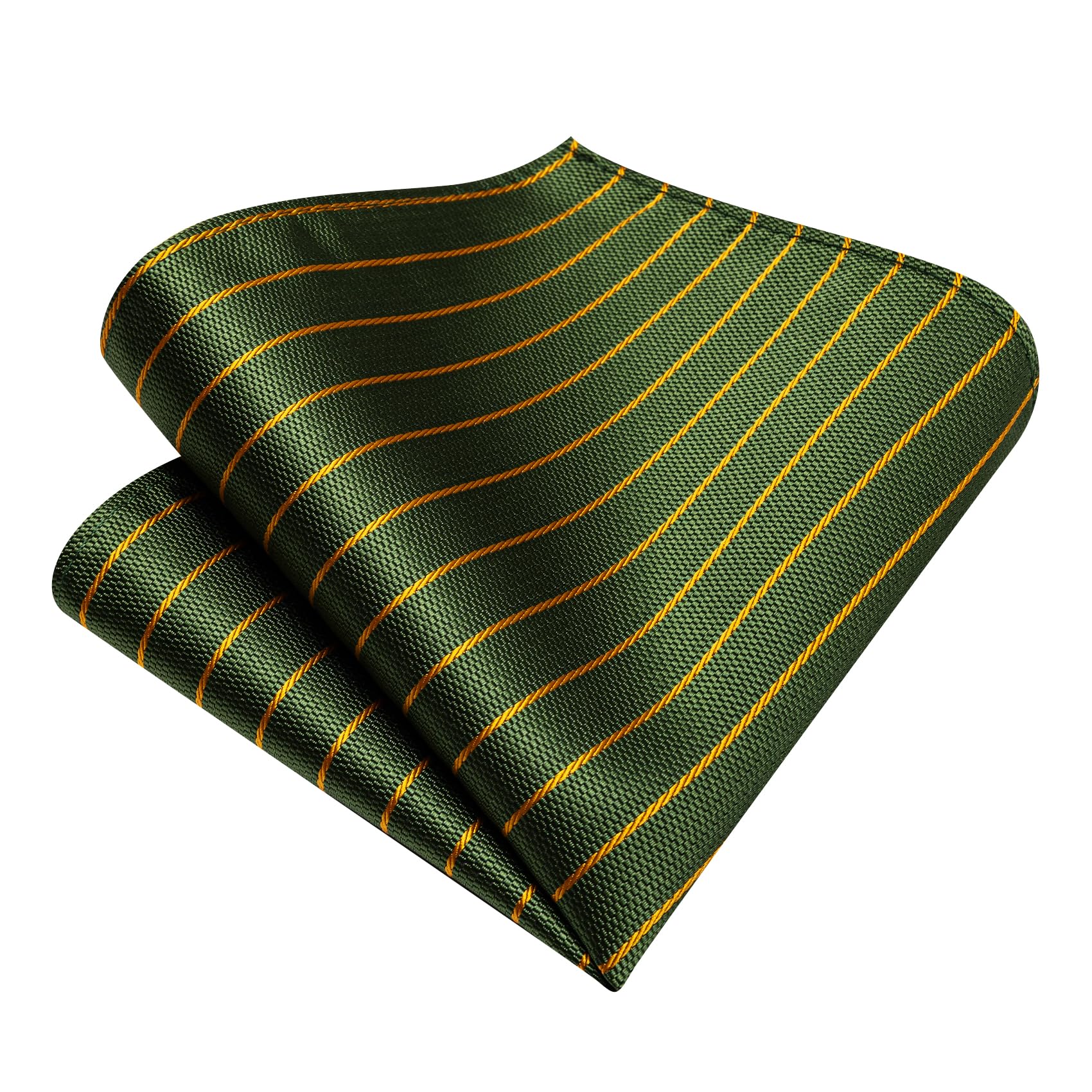Herren-Krawatten, 160 cm, extra lang, klassisch, gestreift, Krawatte und Einstecktuch, Seidenkrawatte, Taschentuch, Krawattenklammer für formelle Hochzeit, Party