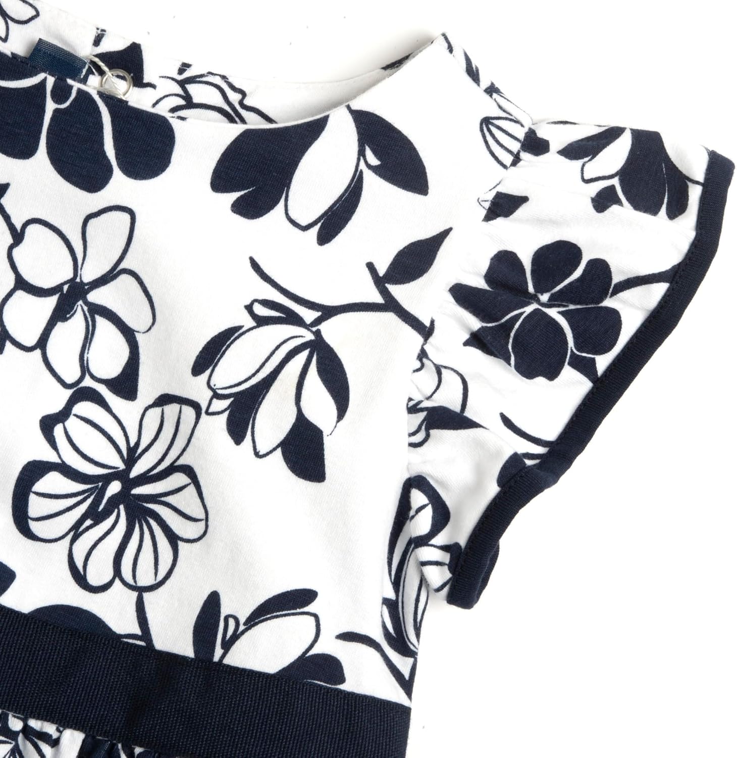 Chicco Vestito Bambina Maniche Corte - Cotone Morbido, Stampato, Con Cintura E Zip, 0-24 Mesi - Foto 4