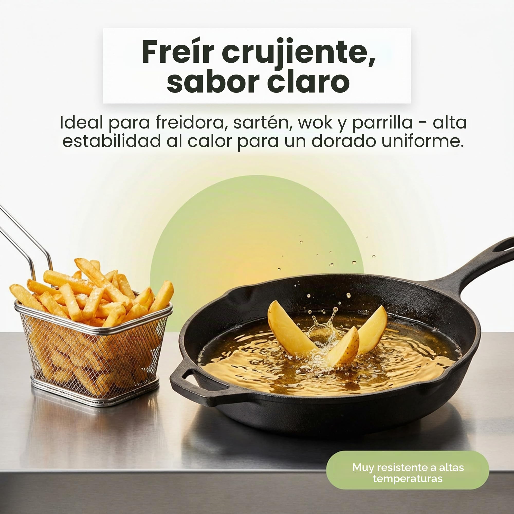 Fuduu.de - Aceite de cacahuete, 10 L, aceite de cocina para freír, freír o cocinar, aceite para freír muy alto, aceite para freír como alternativa a la grasa para freír, vegano y sin gluten