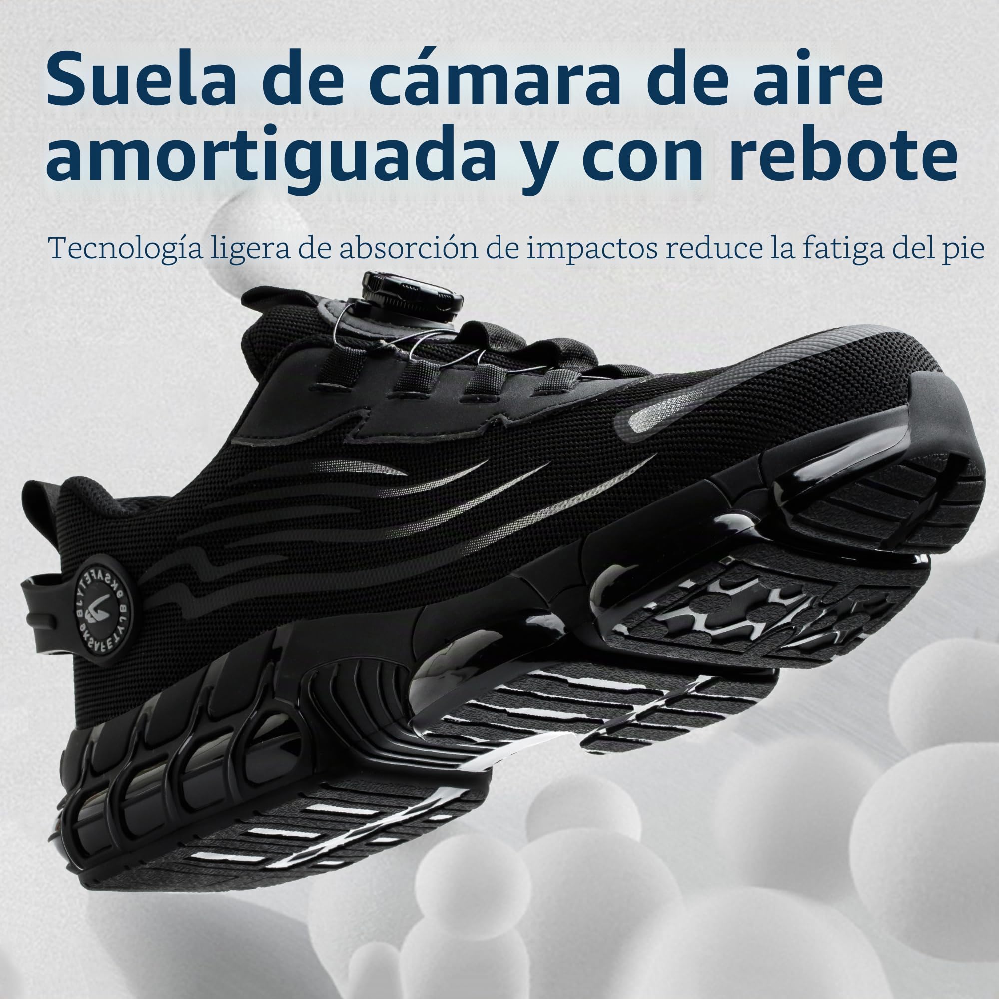 Zapatos de Seguridad para Hombre Mujer Ligeros Zapatos de Trabajo