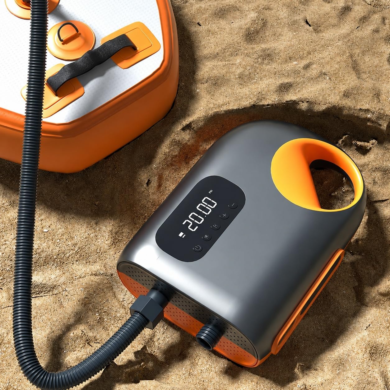 Bomba Eléctrica Sup Batería Recargable, 20PSI Inflador Eléctrico para Tablas de Paddle surf. Inflado Desinflado inteligente en Dos Etapas hinchador Kayak Power Bank Carpa Barcos Colchoneta Tienda wing