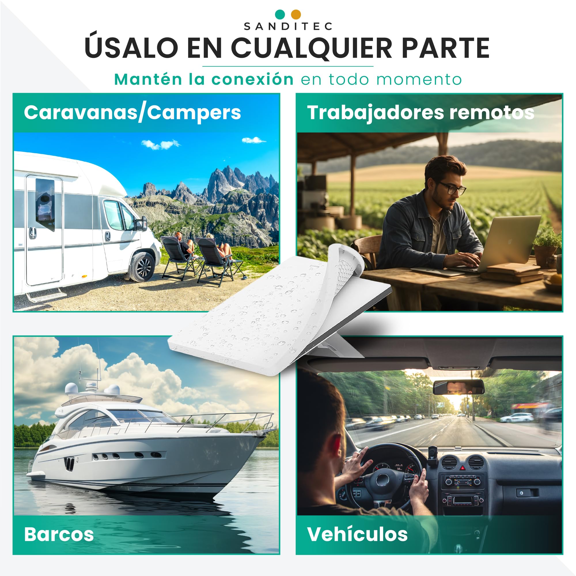 Funda Starlink Mini protectora impermeable - Para Interior y Exterior - Sin interferencia de señal - Tecnología de disipación de calor - Antigolpes y ajuste antideslizante - Accesorios Starlink Mini
