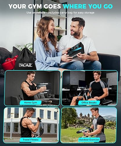 Miniatura 7 de BAGAIL Entrenador de brazo Twister, resistencia de 5 o 9 niveles (30-140 libras) para entrenamiento de pecho y brazos, equipo de entrenamiento de