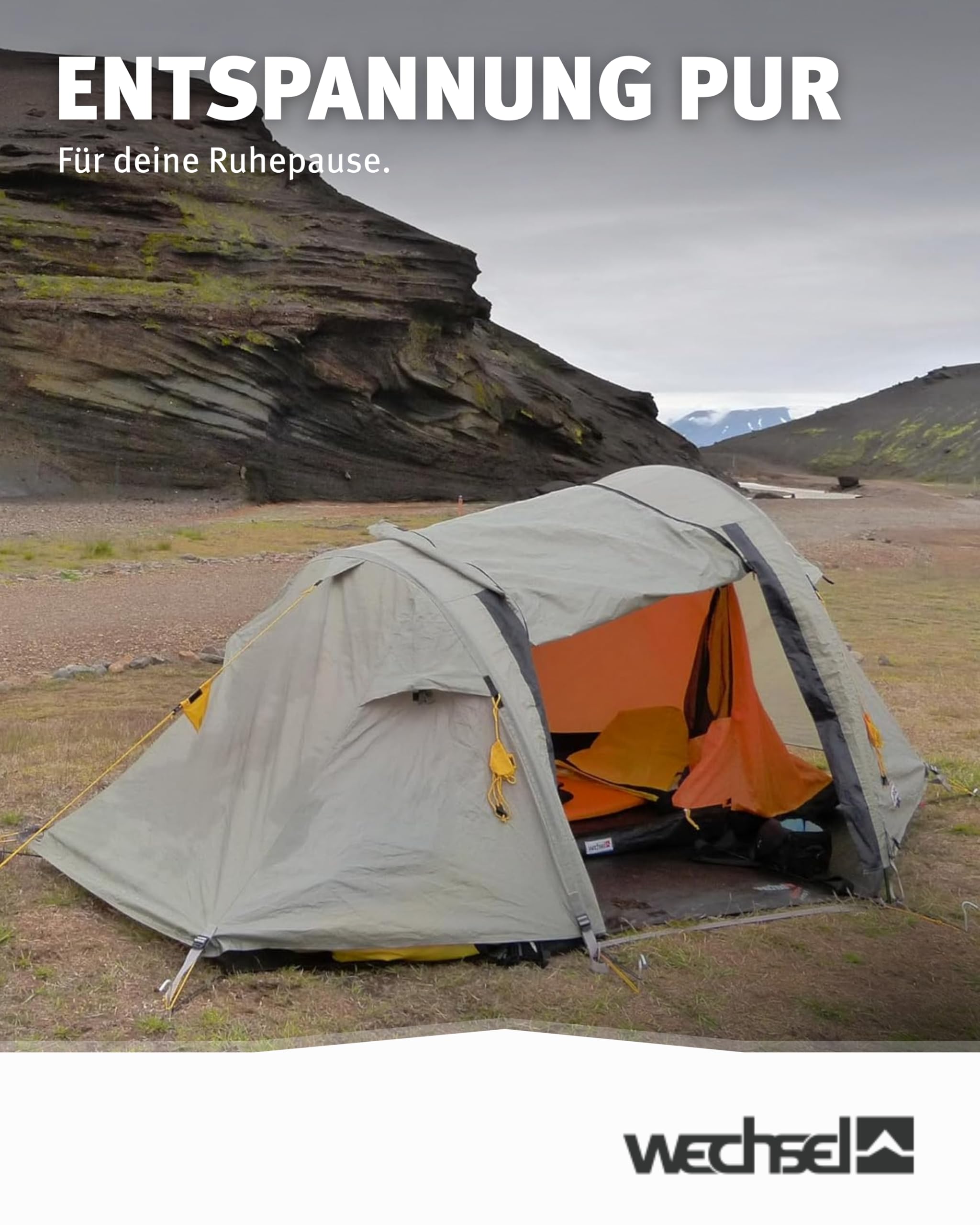 Wechsel Trekkingzelt Aurora 1 I kompaktes Trekking-Zelt für 1 Person I schnell aufbaubar & transportabel I Outdoor-Einmannzelt ideal für Camping, Wandern & Radreisen