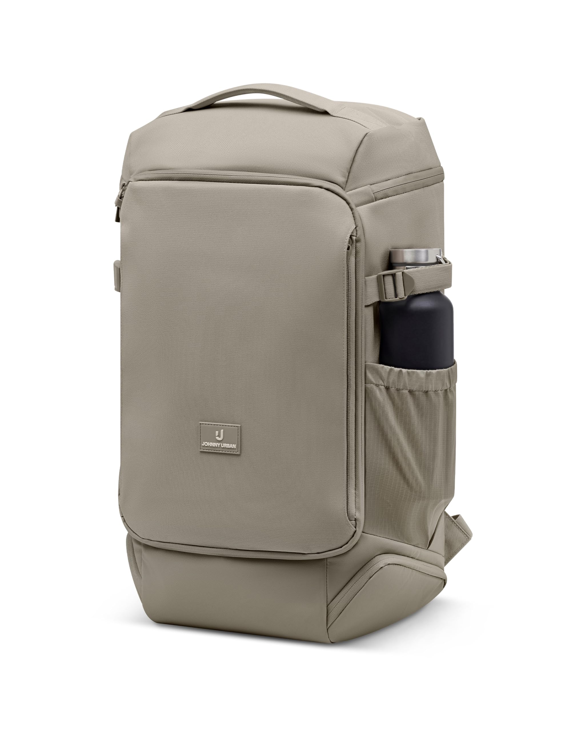 Johnny Urban Mochila de viaje Gris - Kian Large - Equipaje de mano para avión para hombre y mujer - Mochila con compartimento para portátil de 16 pulgadas - Bolsa de viaje de 25 l