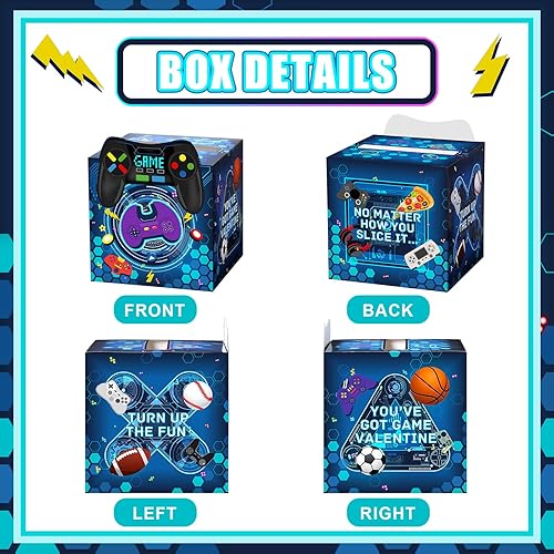 Miniatura 3 de Tarjetas de San Valentín para niños y buzón para intercambio de aula 1 buzón 32 tarjetas de San Valentín para estudiantes 1 tarjeta de profesor 33