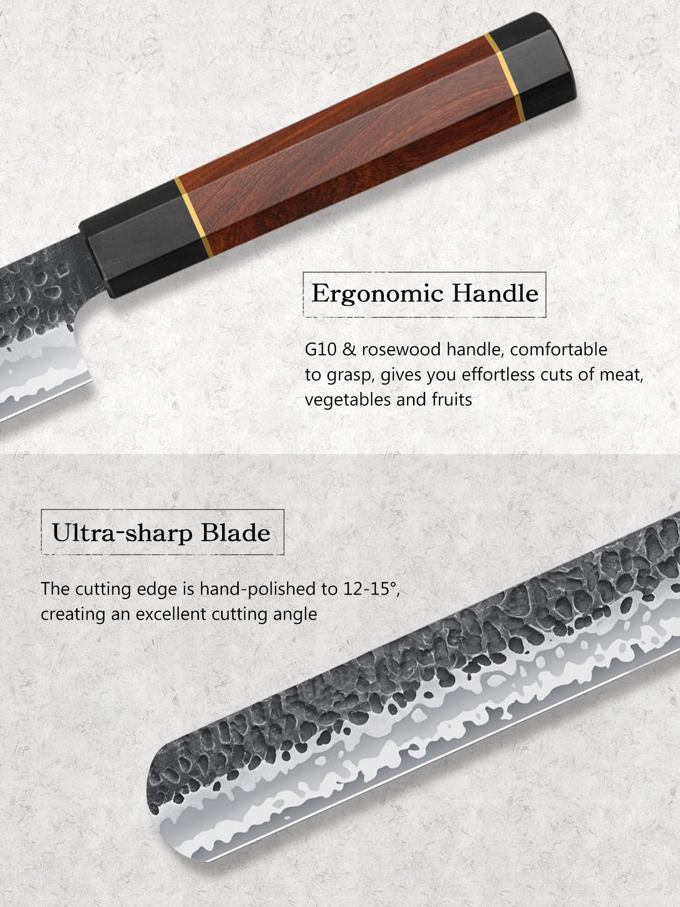 HOSHANHO Brisket Slicing Knife - Japanese Carving Knife -3