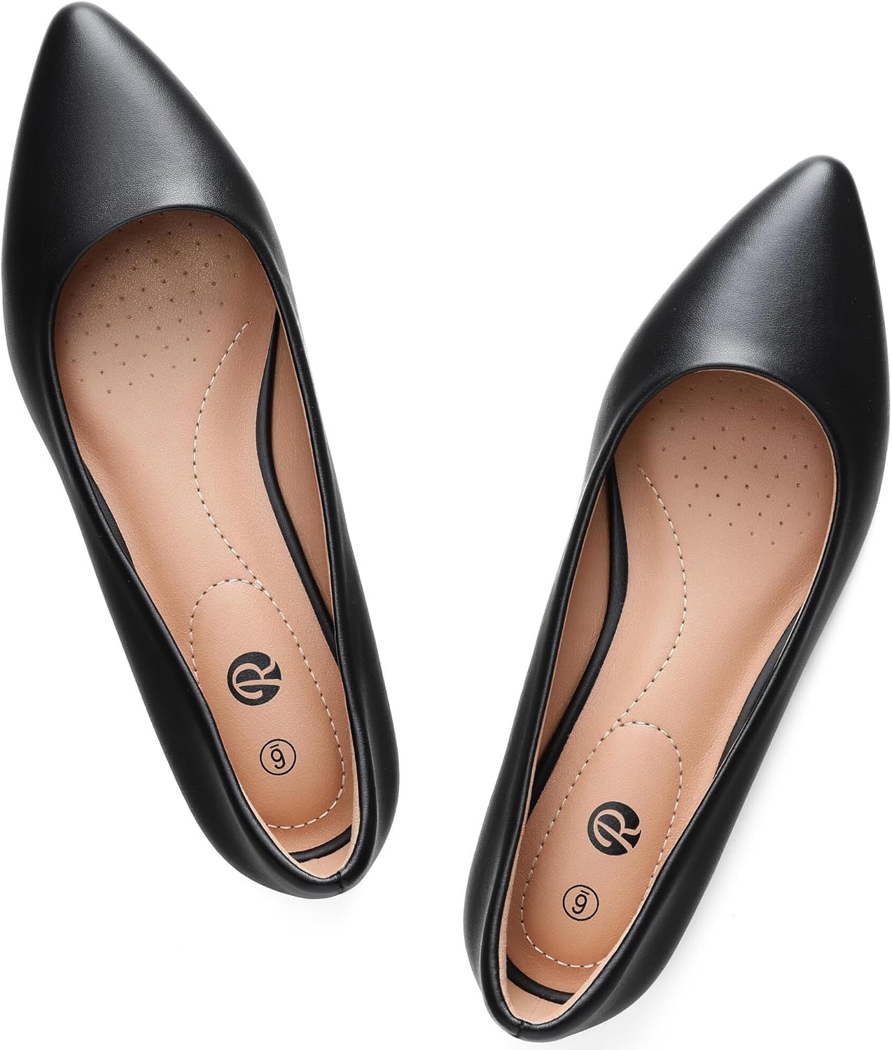 Rekayla Women's Flats Classic Pointed Toe Ballet Flats Shoes for Women Comfortable Slip On Dress Shoes for Work Office Casual Daily Wear Flat