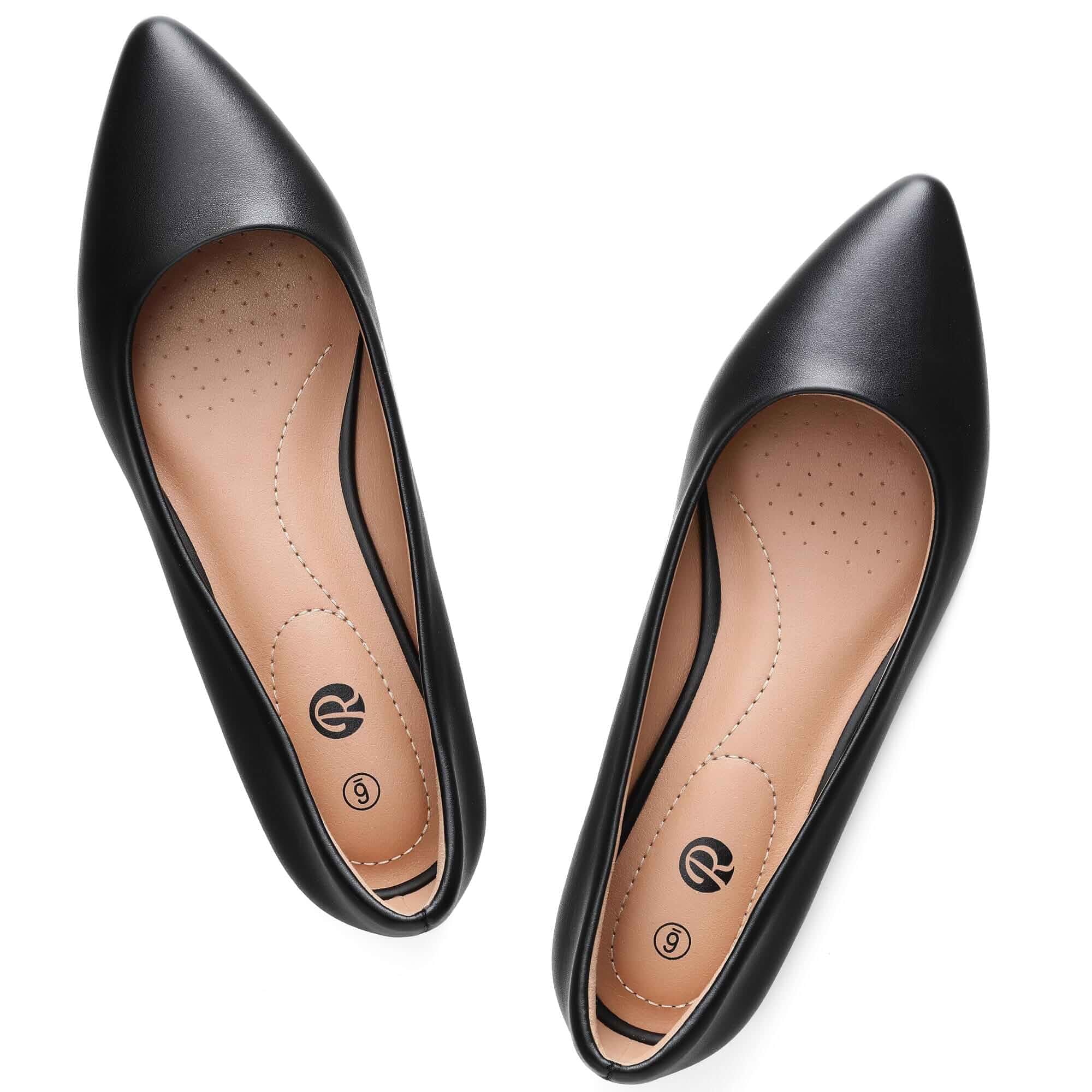 Rekayla Women's Flats Classic Pointed Toe Ballet Flats Shoes for Women Comfortable Slip On Dress Shoes for Work Office Casual Daily Wear Flat