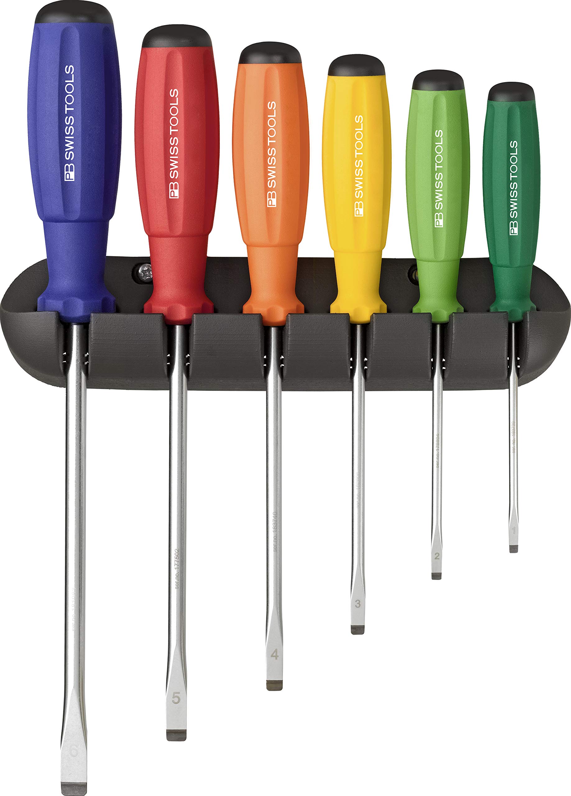 PB Swiss Tools PB 8240 RB Slotted rainbow driver set