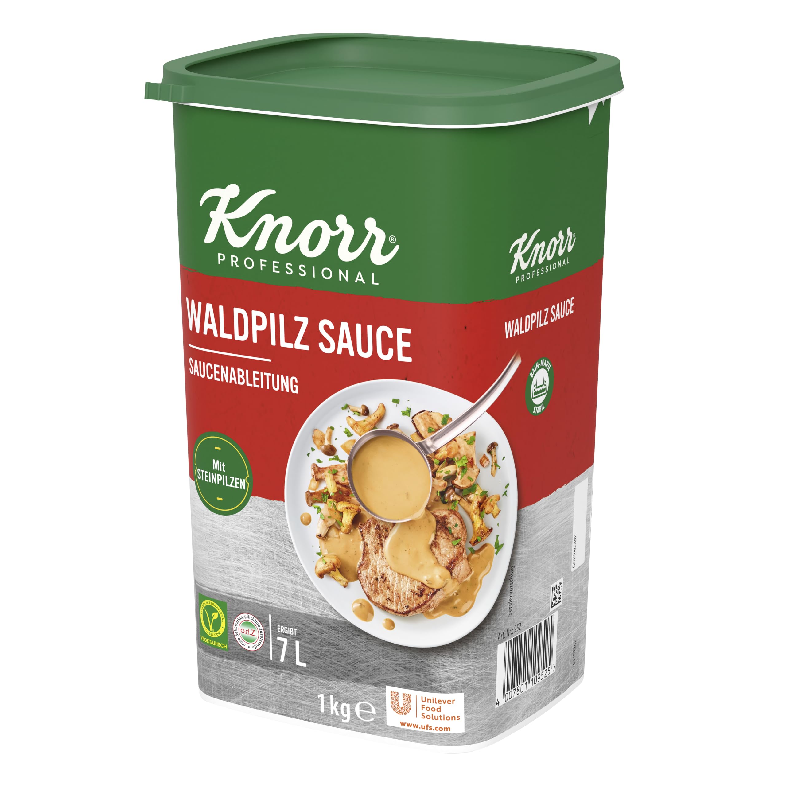 Knorr Waldpilz Sauce, Braten, 1er Pack (1 x 1 kg)