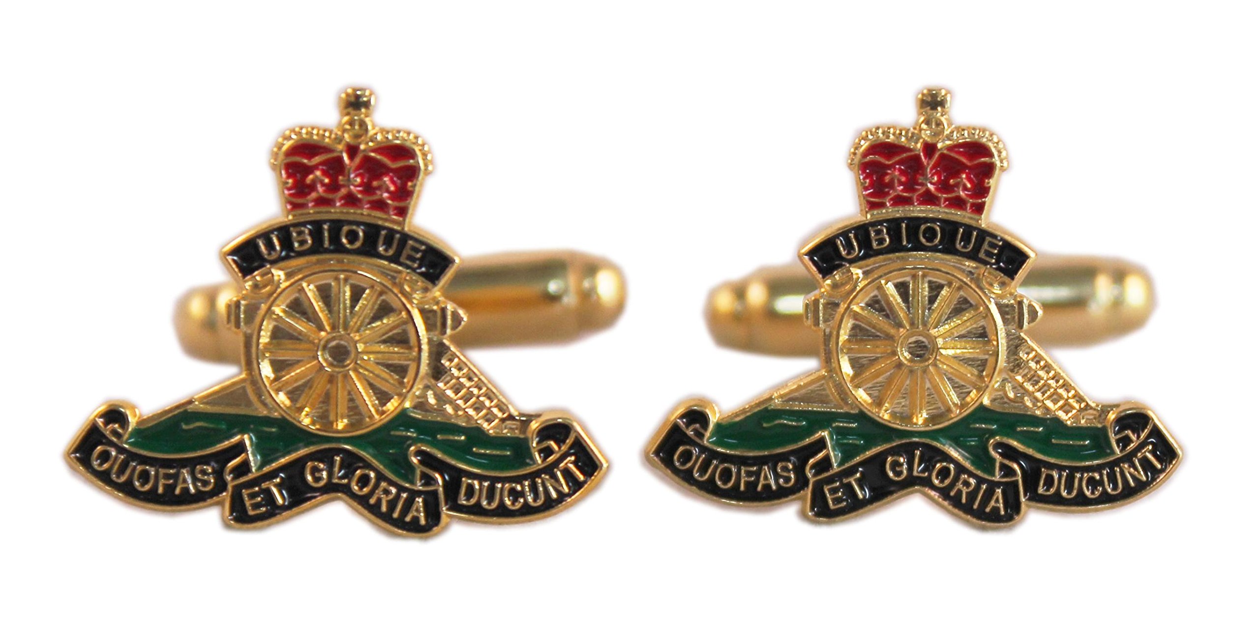 Mess Dress Ltd Royal Artillery Ra Enamel Cufflinks - Brand New Boxed, Ideal Present