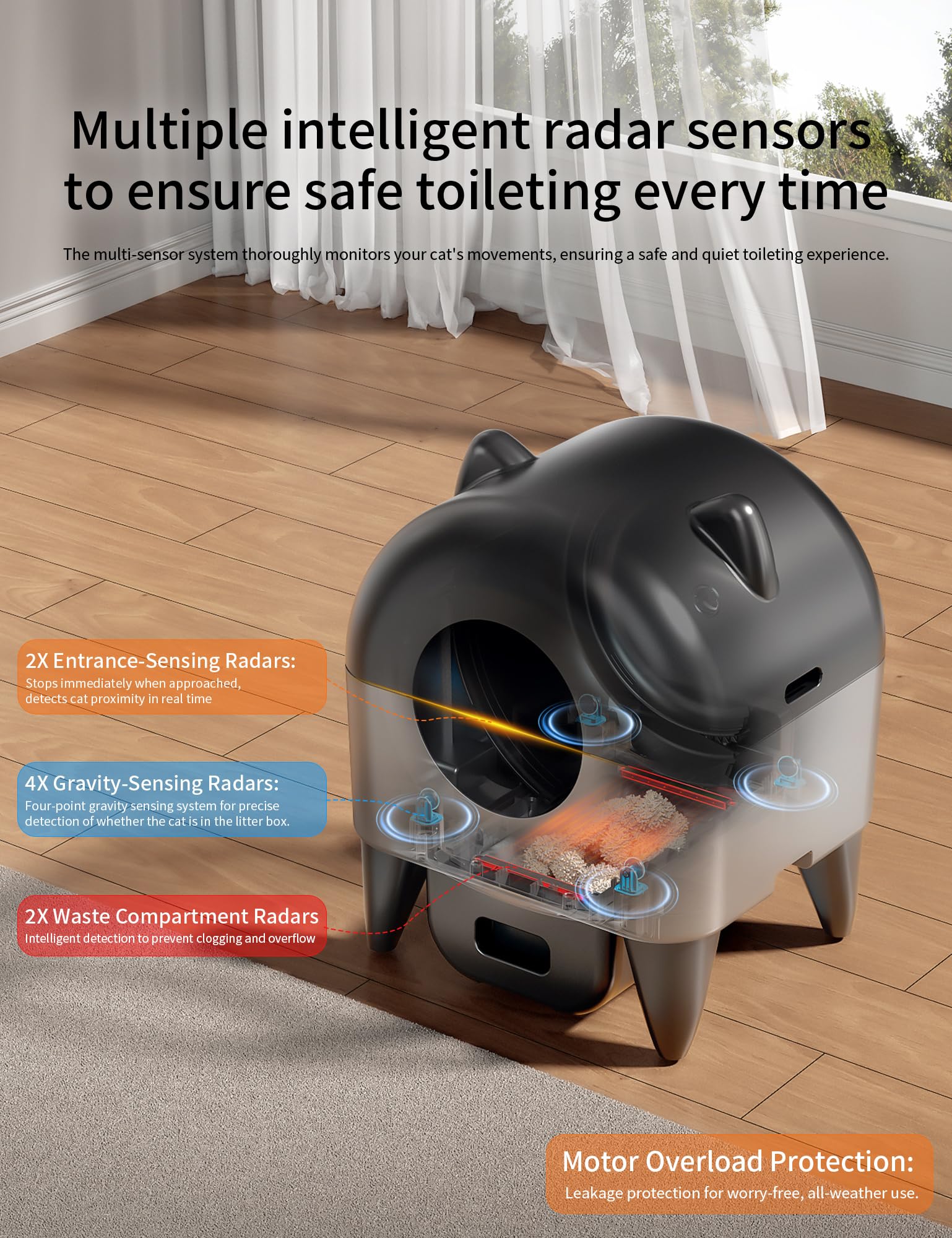 Amazon | 猫自動トイレ 全自動猫トイレ 自動清掃 臭いが漏れにくい 大